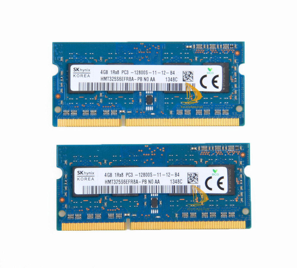 SK HYNIX 8GB 2pcs x4GB 1RX8 PC3-12800S-11-12-B4 ddr3 1600mhz so-dimm ram memoria