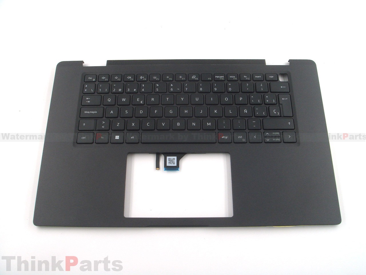 New/Orig Dell Latitude 7520 15.6″ Palmrest Keyboard Bezel Spanish BL w/SC Black
