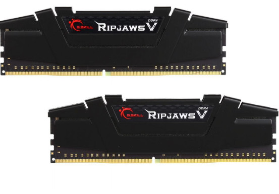 G.SKILL Ripjaws V Series 64GB (2x32GB) DDR4-3600 F4-3600C18D-64GVK UDIMM Memory