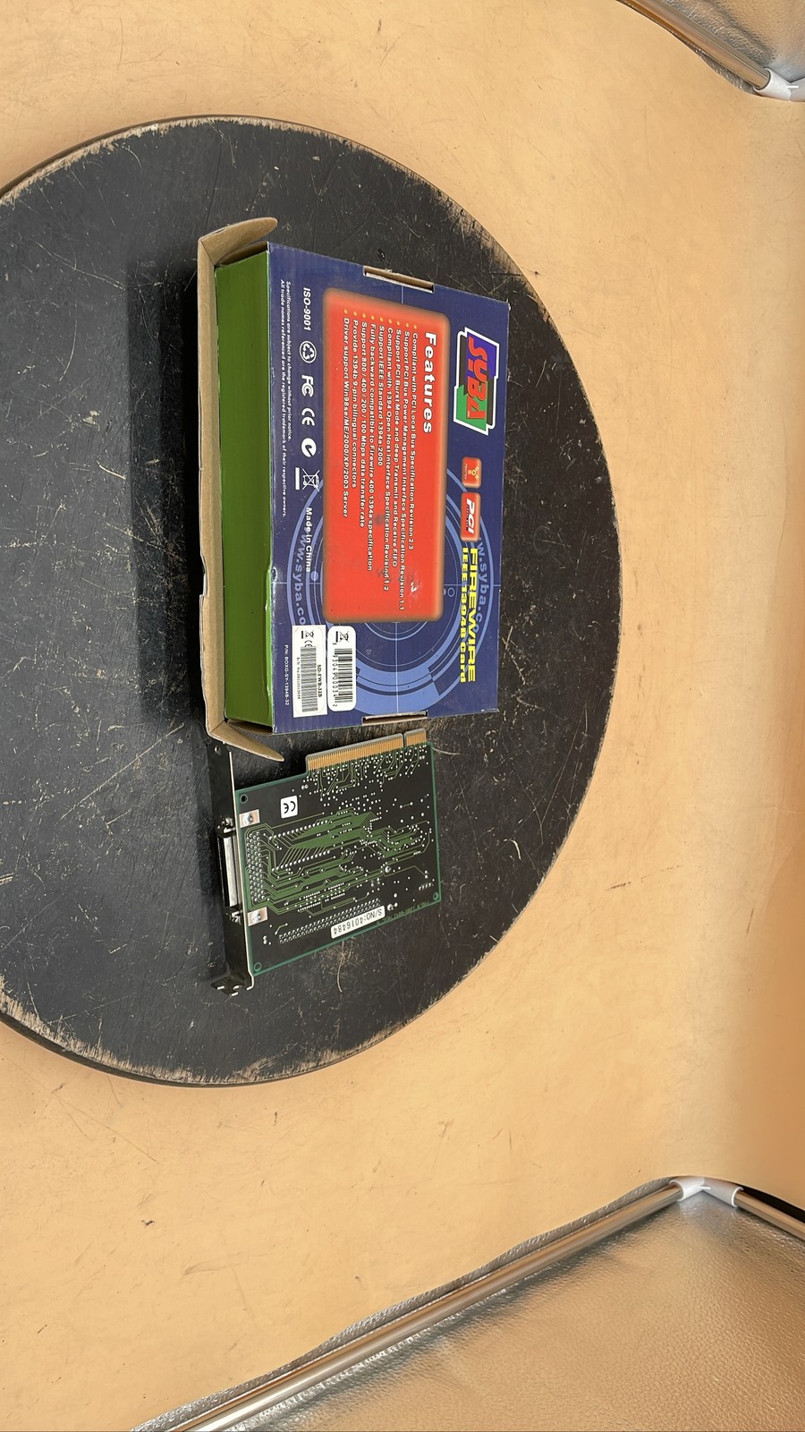 Iomega LJVABP-940 & Syba FireWire 1394B PCIe Card Adapter Unit Bundle