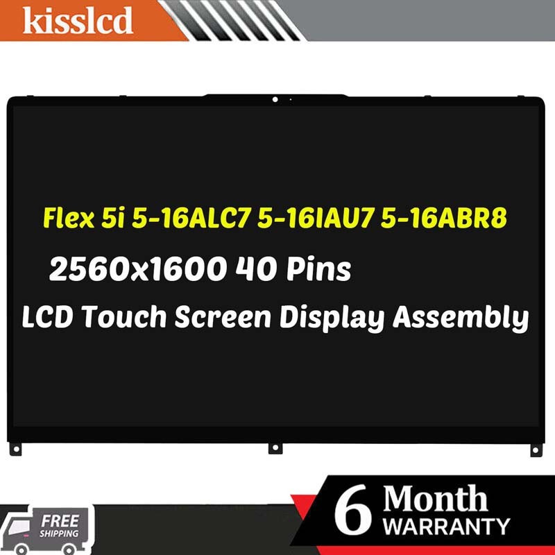 16″ Lenovo Ideapad Flex 5 16ALC7 16ABR8 5D10S39795 LED LCD Touch Screen Assembly