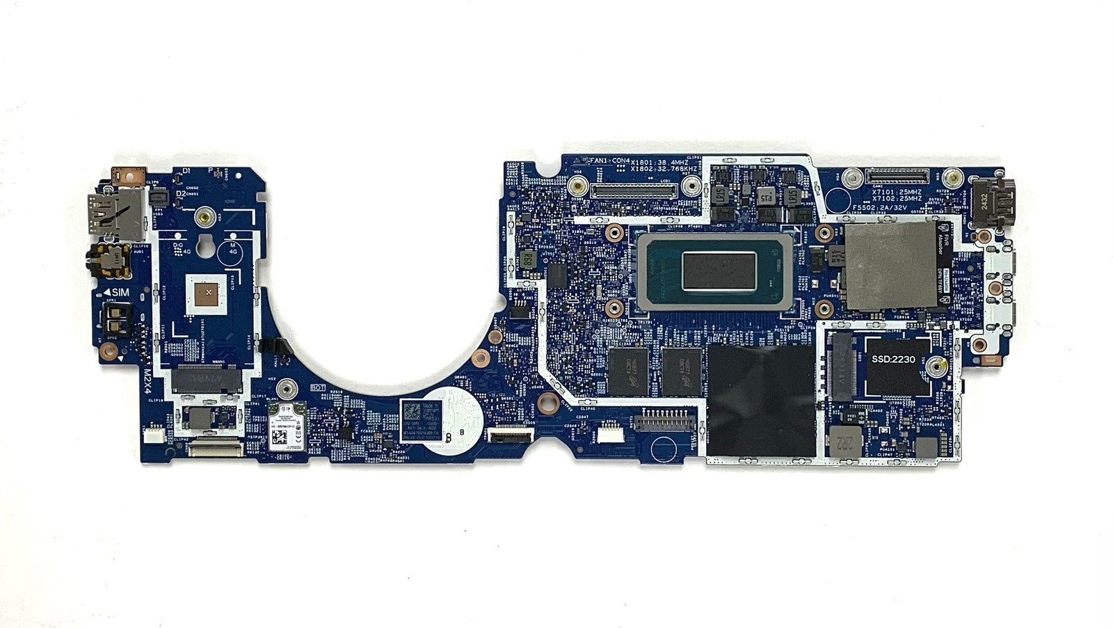 Latitude 7350 Motherboard Intel Core Ultra 7 155u 4.80 Ghz Cpu Integrated Intel