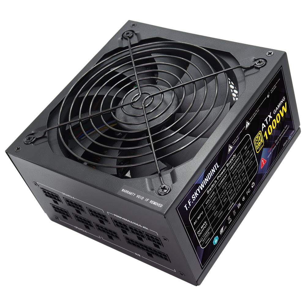 1000W Modular Power Supply 80+ Gold Gaming ATX PSU, ATX 3.0, Active PFC