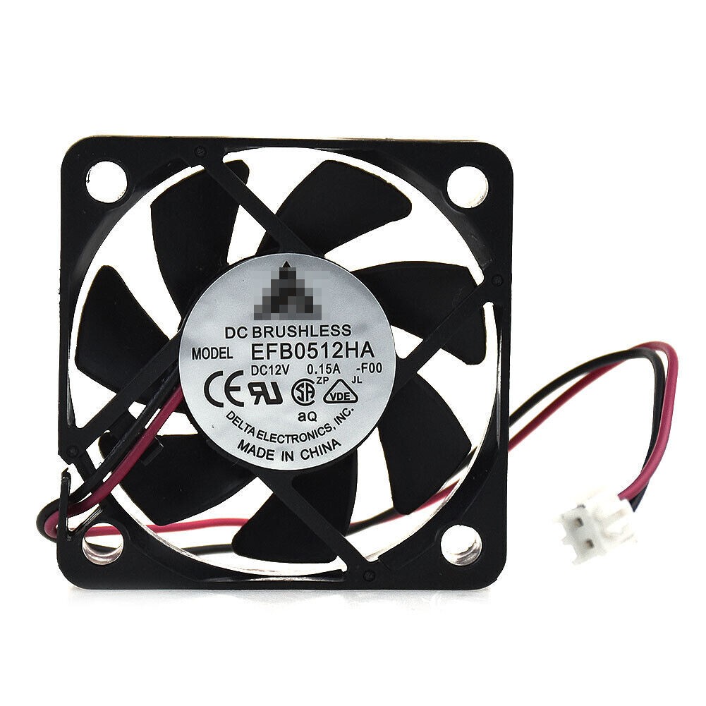 EFB0512HA Cooling Fan Replacement for DELTA 12V 0.15A 2Pin 50*50*20mm Universal