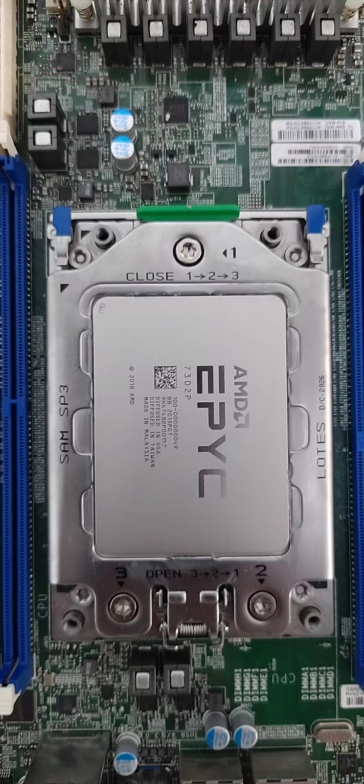 AMD EPYC 7302p+ Supermicro H11SSL-i version 2.0 16cores 32threads 3.0 GHz combo