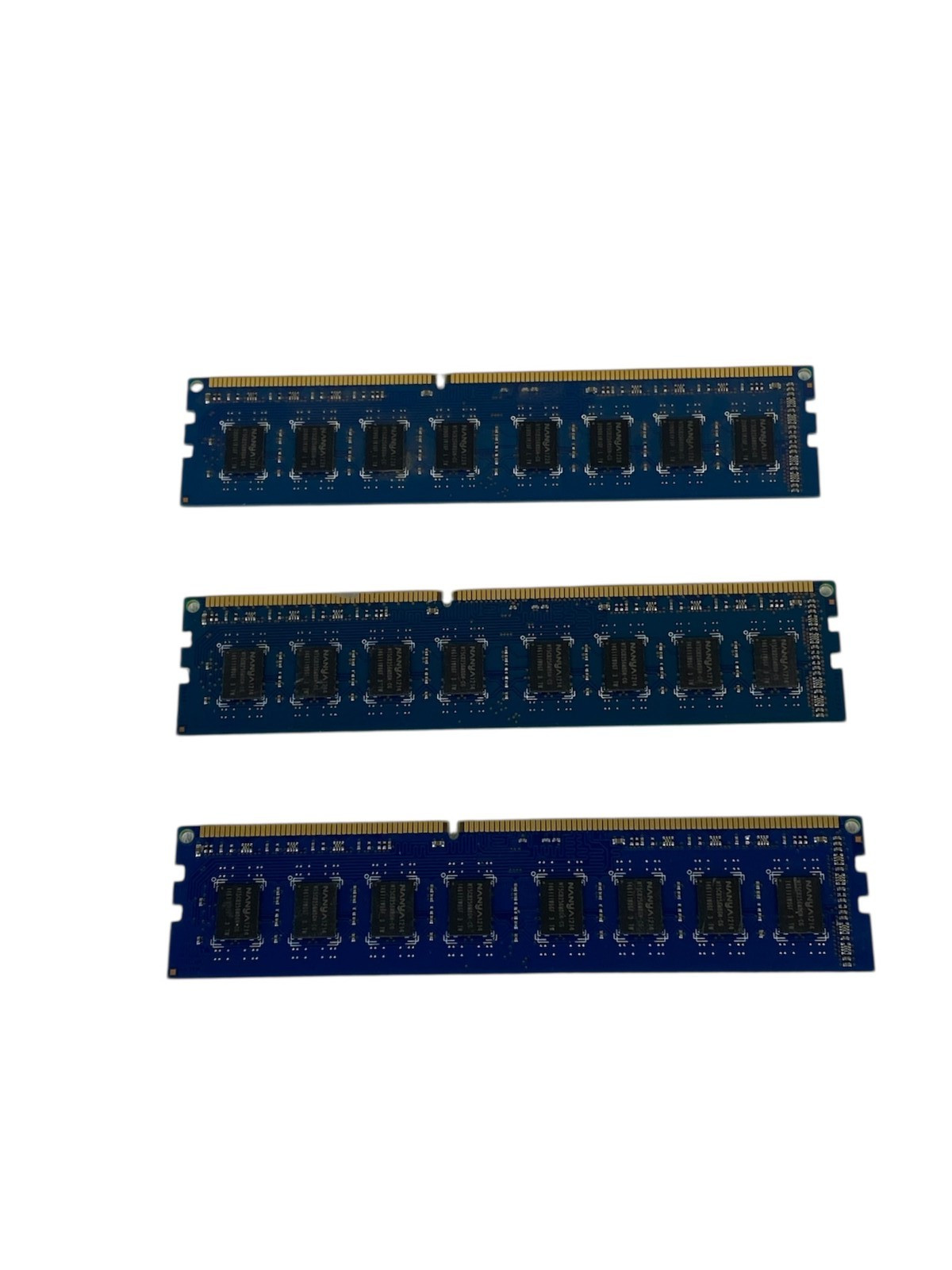 Nanya 4GB 2Rx8 Desktop Memory RAM NT4GC64B8HG0NF-CG PC3-10600U DDR3 Lot of 3