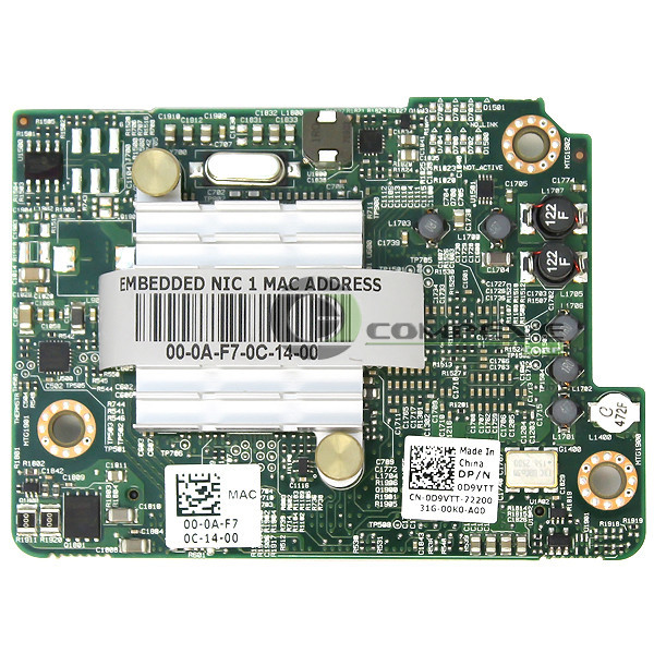 Broadcom M710H 2×10 Gigabit PCI-E x8 Mezzanine LOM Network Controller Card D9VTT