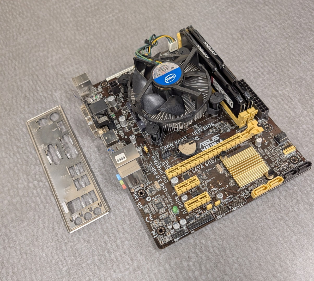 ** Intel 3.5 GHz i3-4150 CPU + ASUS H81M-A Motherboard + 8GB RAM