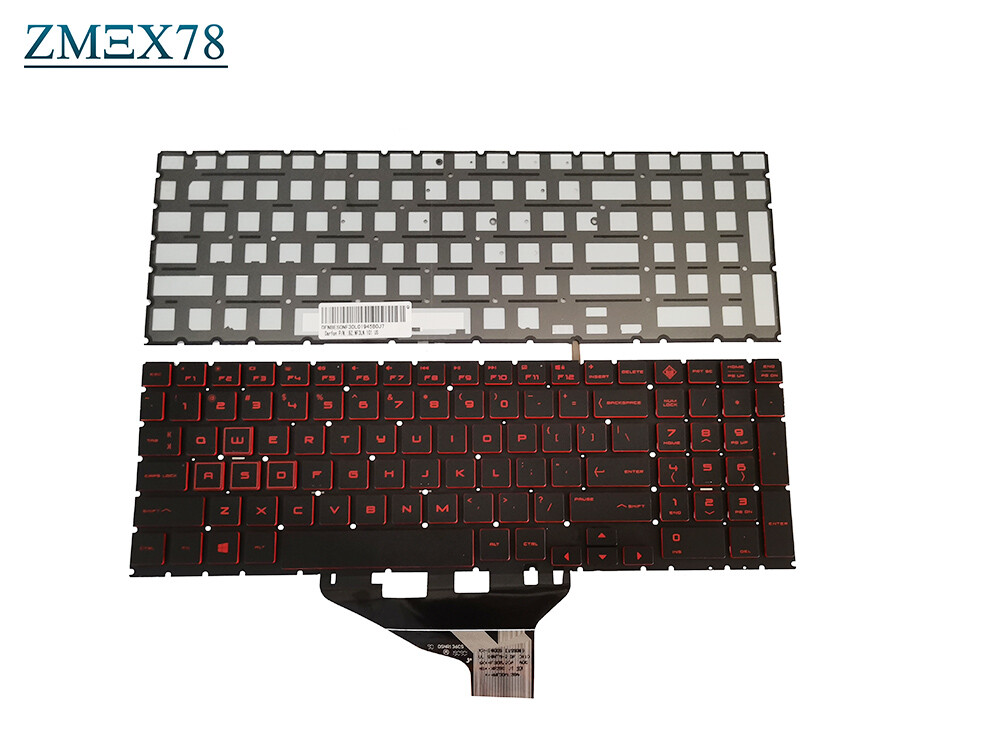 New Notebook Black Keyboard with Red Backlit For HP OMEN 15t-dh000 15t-dh100 CTO