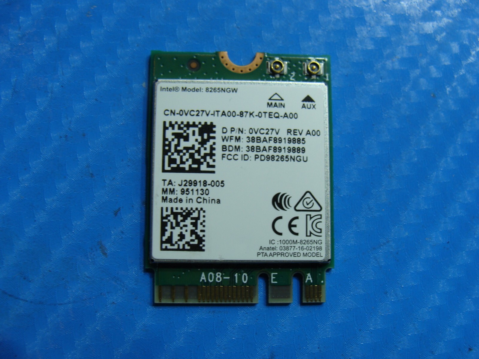 Dell Latitude 7490 14″ Genuine Laptop WiFi Wireless Card 8265NGW VC27V