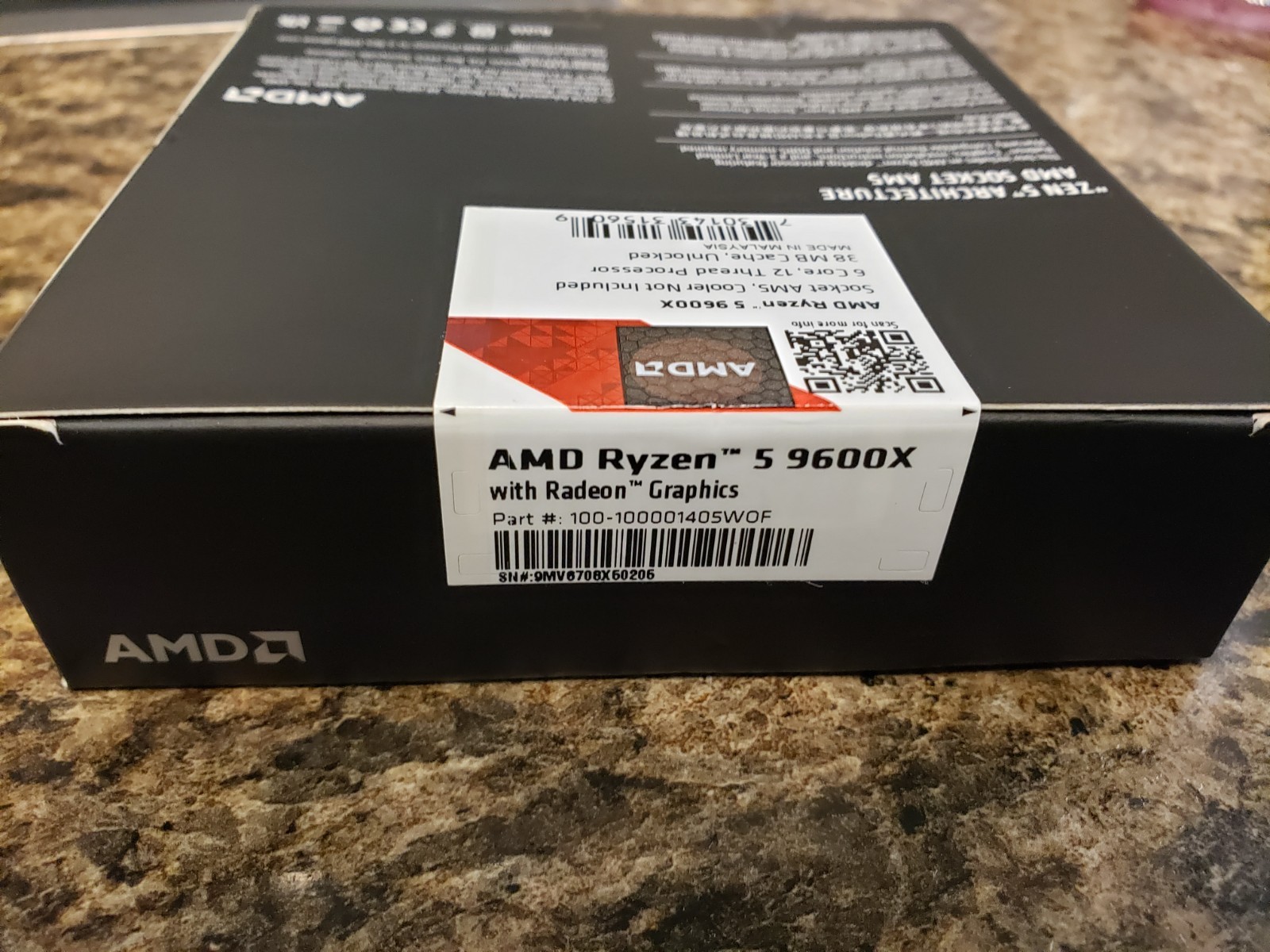AMD Ryzen 5 9600X 6-Core, 12-Thread Unlocked Desktop Processor NEW SEALED