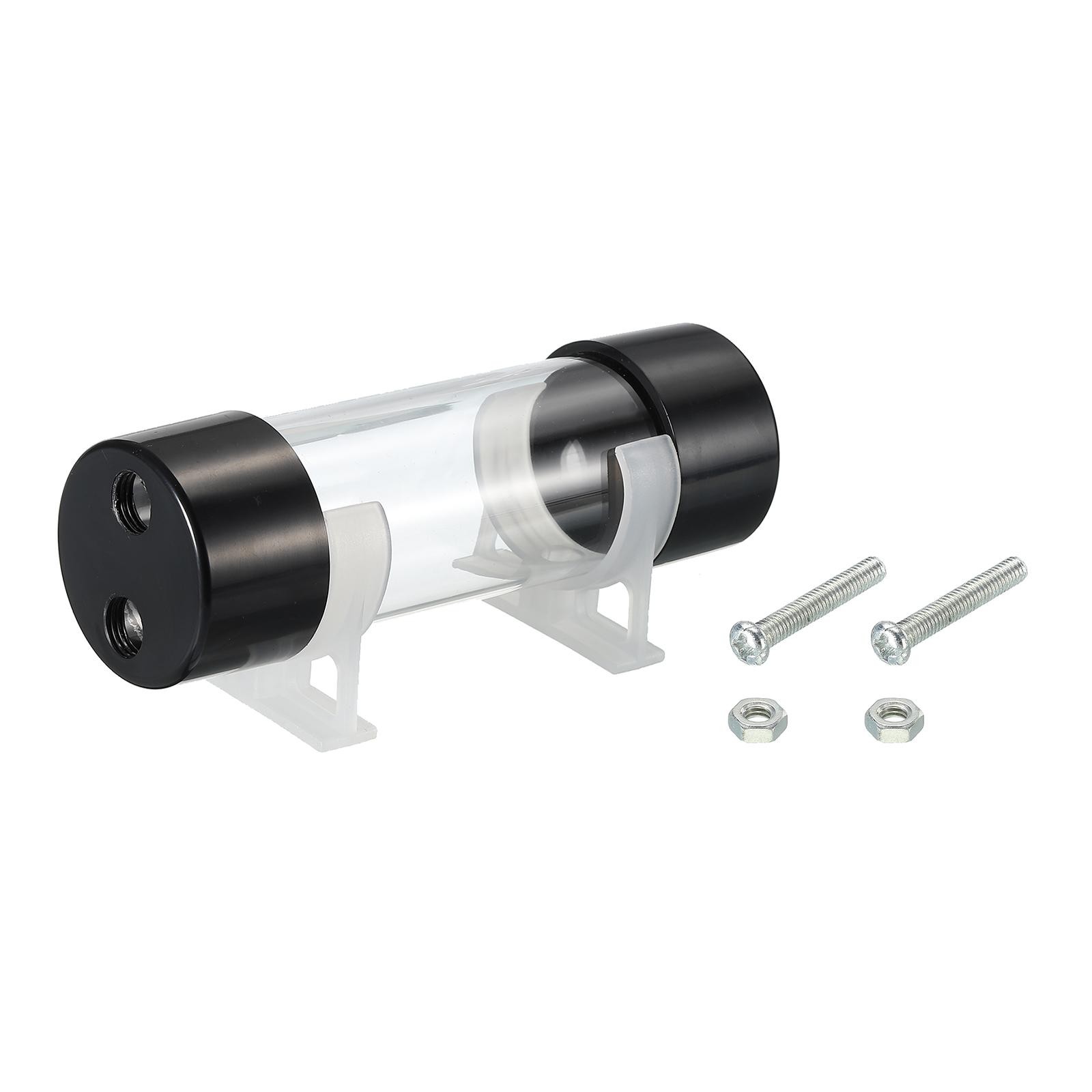 Cylindrical Water Cooling Tank G1/4″ D50mm L150mm Clear with Acrylic and POM