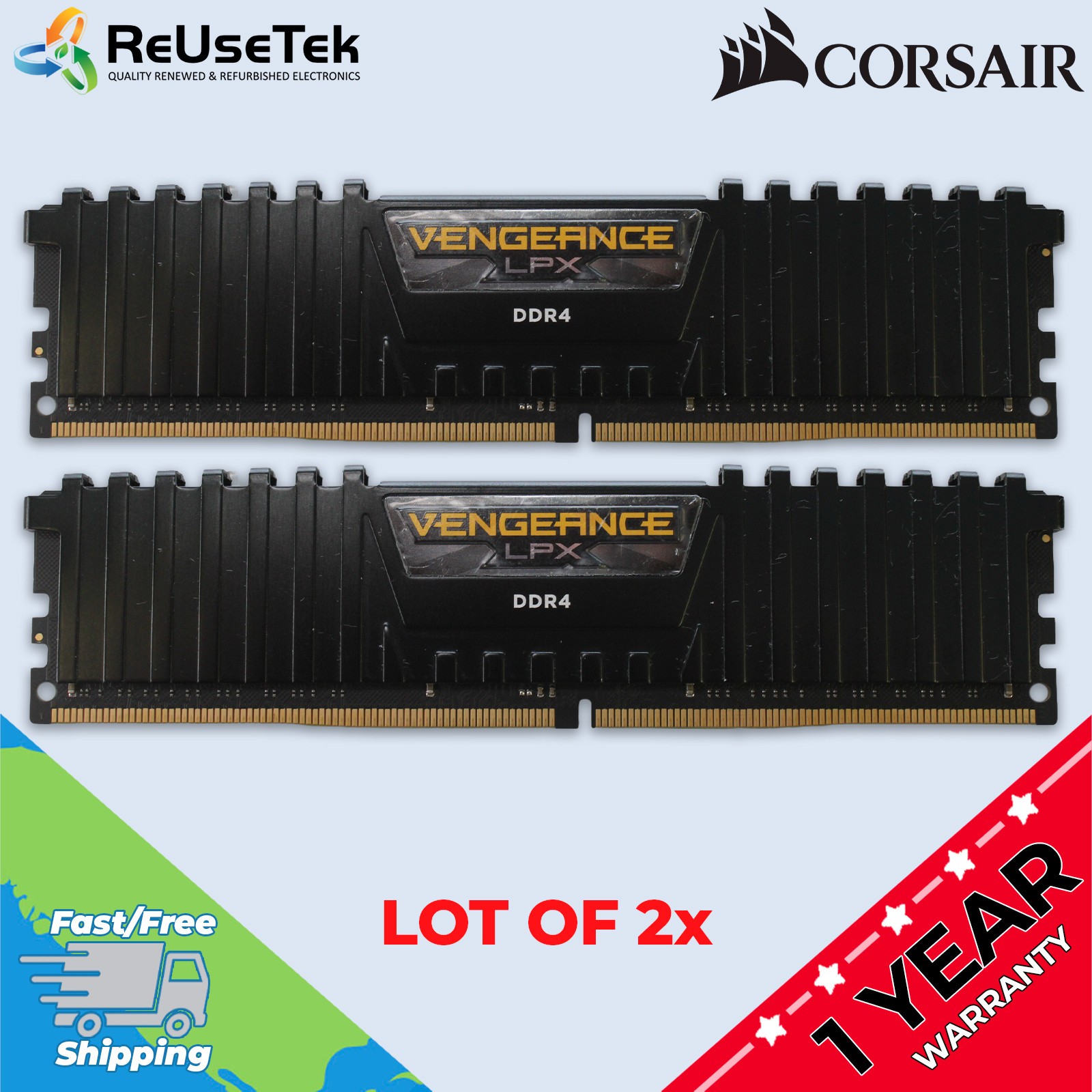 Corsair Vengeance LPX 16GB (2 x 8GB) PC4-25600 DDR4 RAM | CMK16GX4M2B3200C16