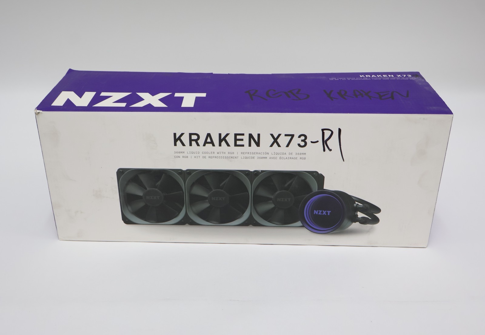 NZXT Kraken RL-KRX73-R1 360mm CPU Liquid Cooler System All-in-One RGB 1800 RPM