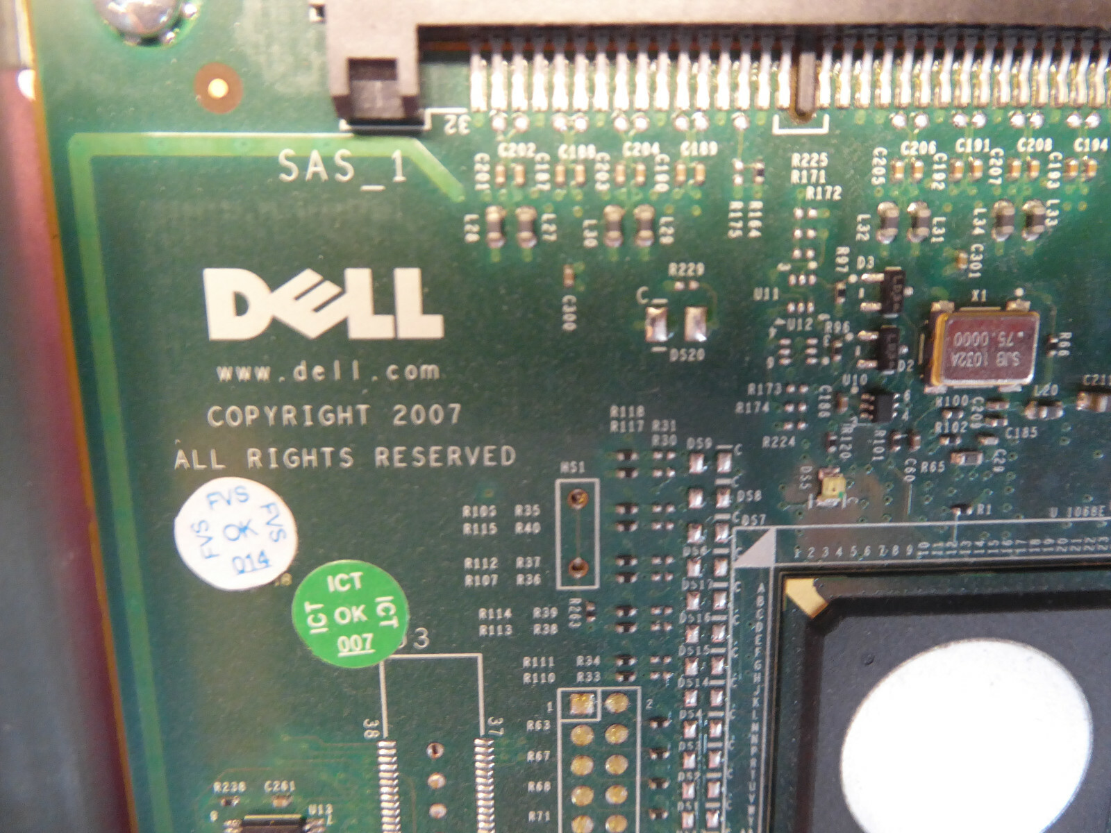 DELL JW063 PERC 6/iR RAID CARD PCI-e 4 DROP CABLE P322X T3500 T5500 T7500 T5400