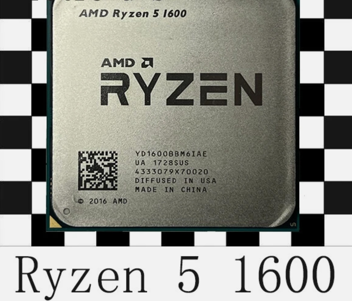 AMD R5 Ryzen 5 1600 3.2 GHz 6-Core Socket AM4 65W CPU Processor R5 1600