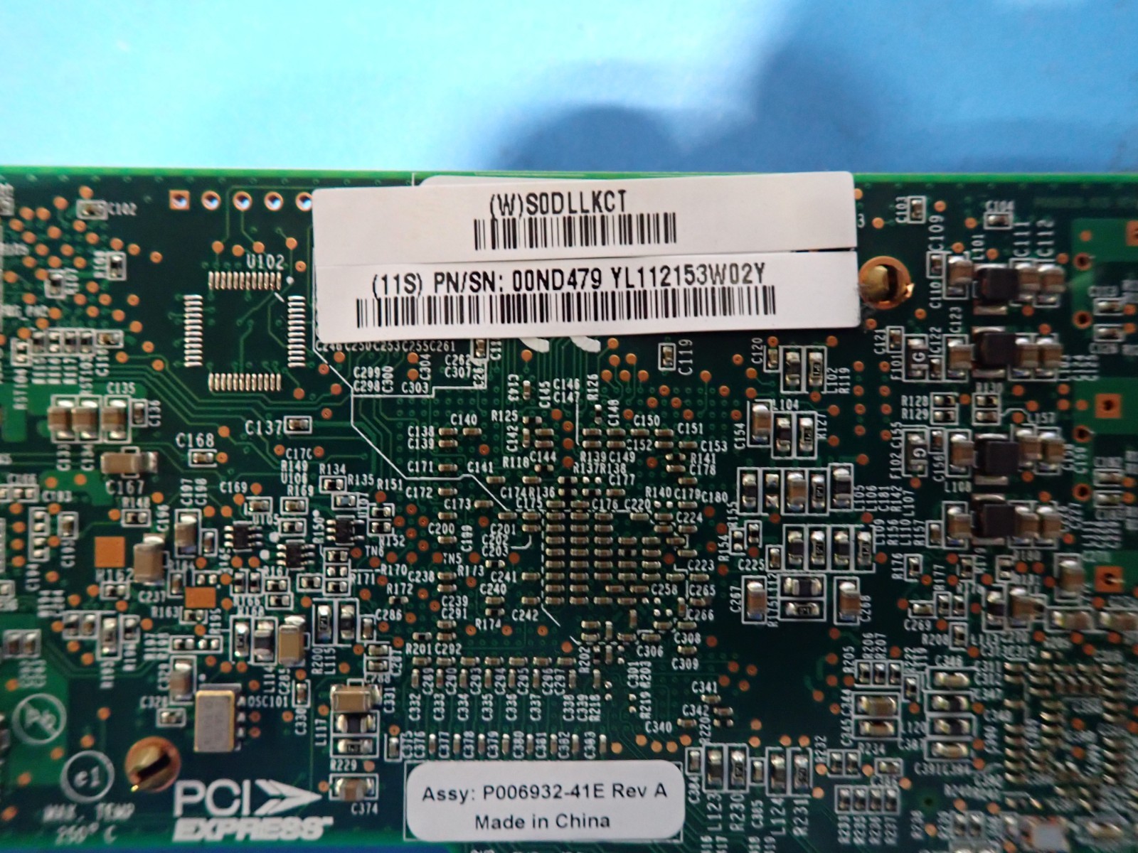 IBM 00ND479 10Gb 4-Port PCIe2 (x8) 2x10Gb FCoE SR, 2x1GbE RJ45 Ethernet Card