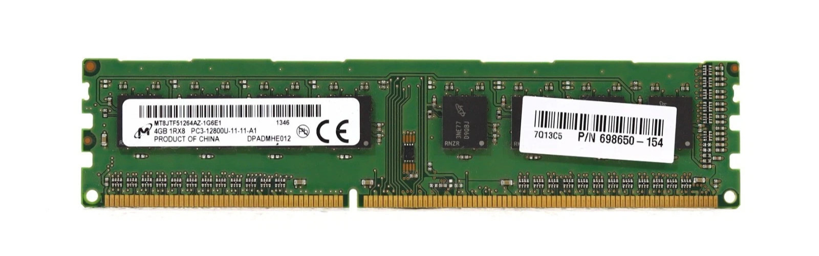 Micron 4GB 1RX8 PC3-12800U RAM MT8JTF51264AZ-1G6P1