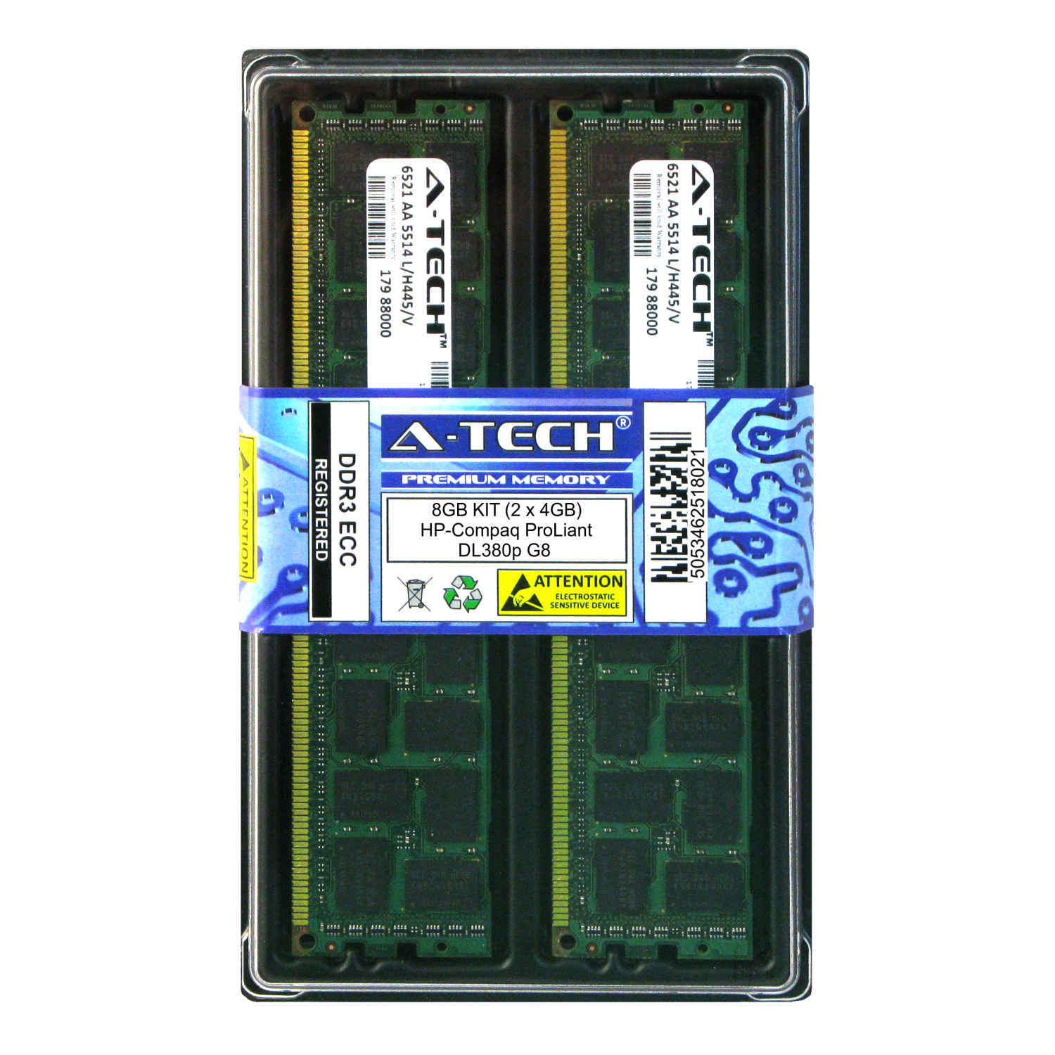 8GB KIT 2 x 4GB HP Compaq ProLiant DL380p G8 DL980 G7 MicroServer Ram Memory