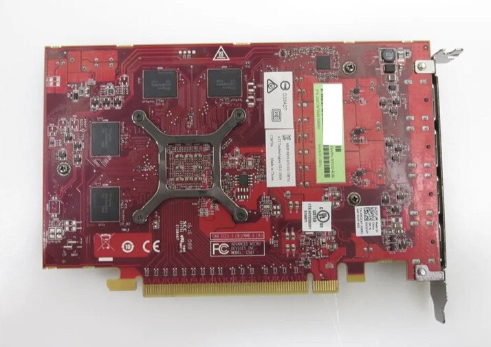 Dell 0W2C47 AMD FirePro W5100 4-Port DP 4GB GDDR5 Video Graphics Card