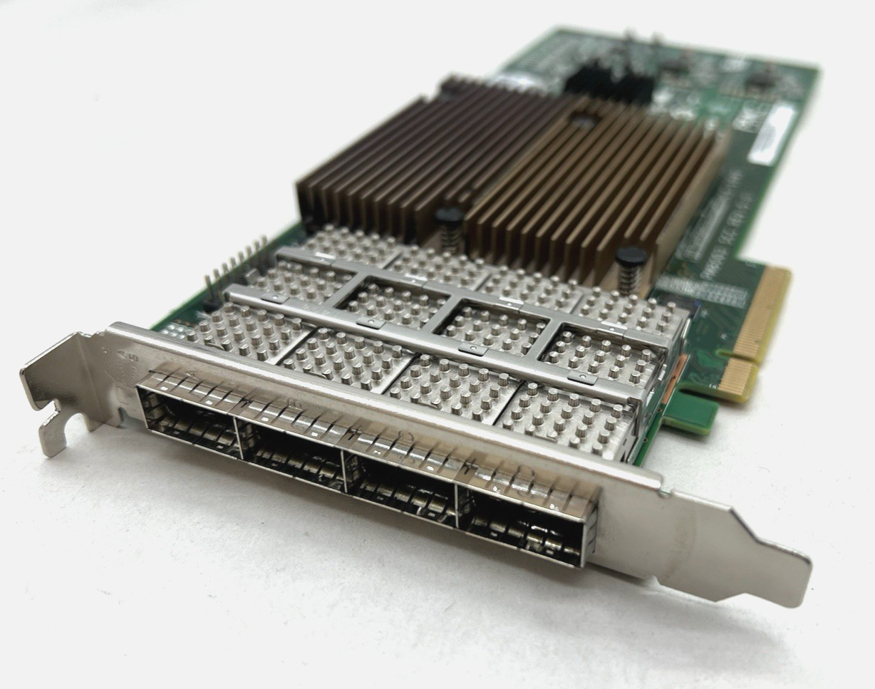 Lot of (2) NetApp 111-00341+G0 MP V4. 12 PM8003 SCC REV: 5.0 Controller Card