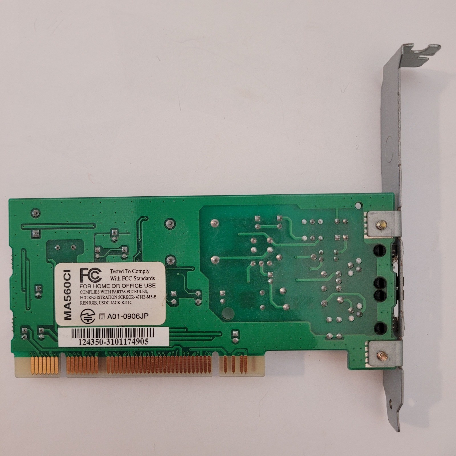 Macsystem MA560CI Internal PCI Fax Modem Card 56K Conexant HSFI CX11252-11