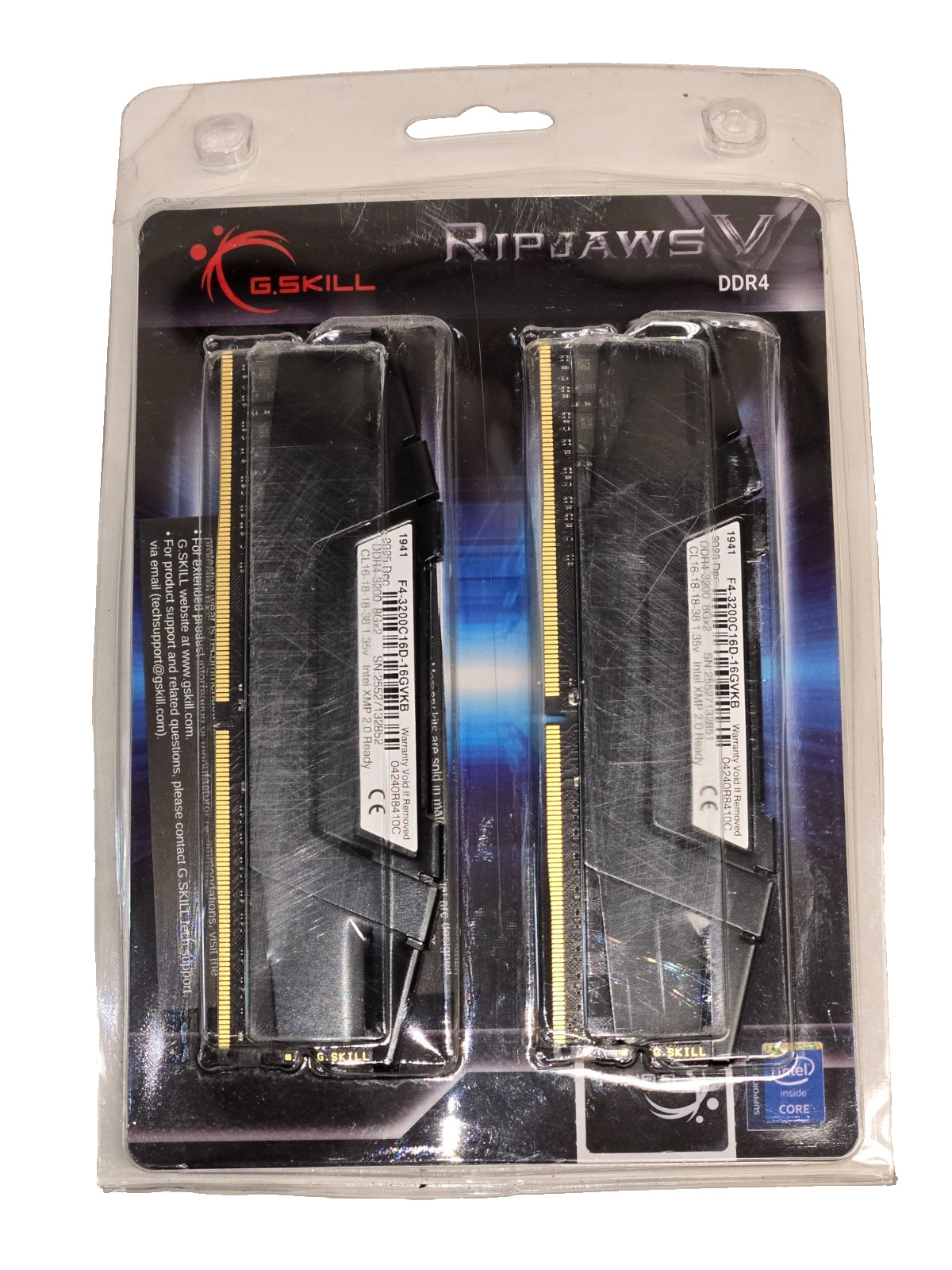 {NEW} G.SKILL Ripjaws V DDR4-3200 16GB (2x8GB) CL16 DIMM F4-3200C16D-16GVKB