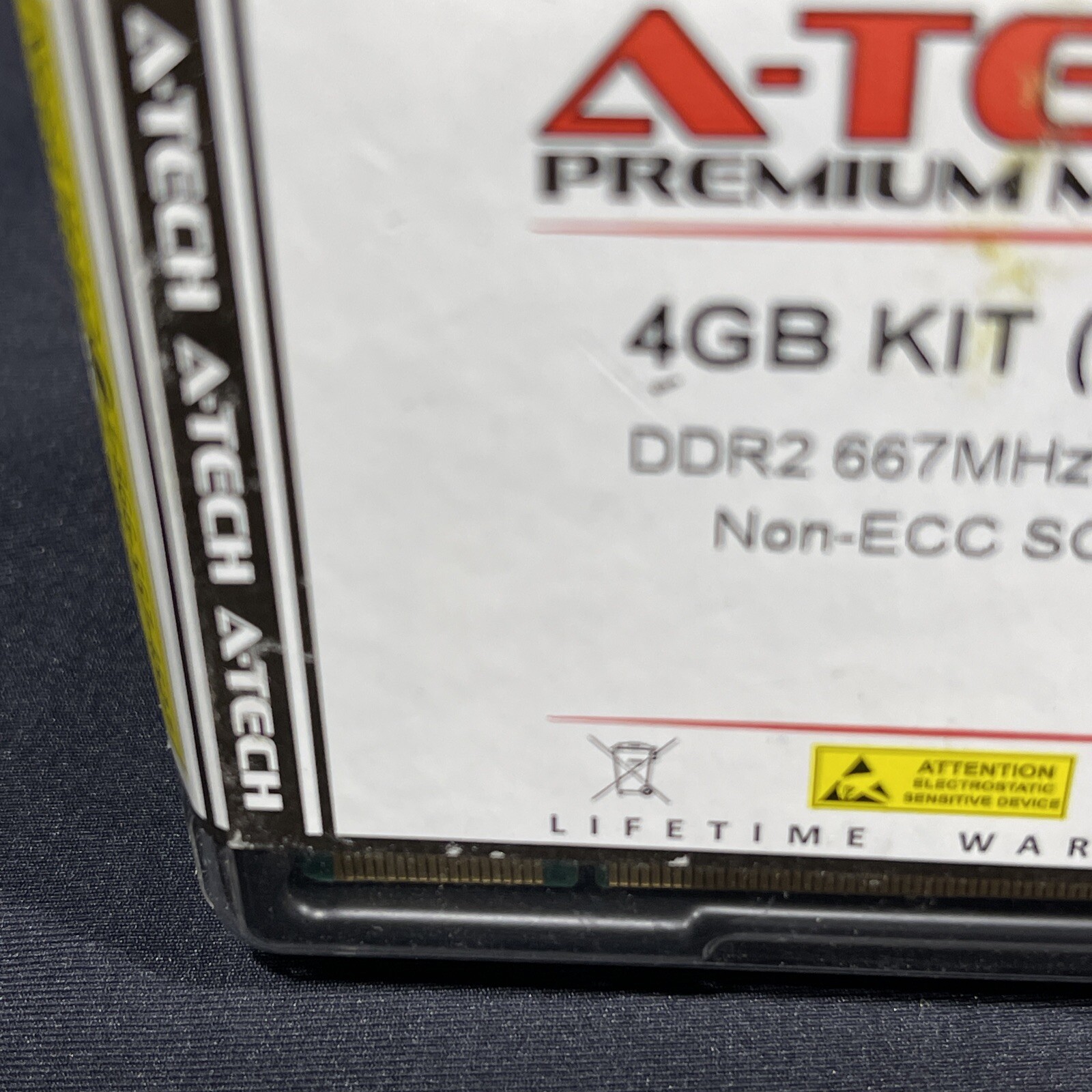 A-Tech 4GB 2x 2GB PC2-5300 Desktop DIMM DDR2 667 MHz Non-ECC Memory RAM 5300U 4G