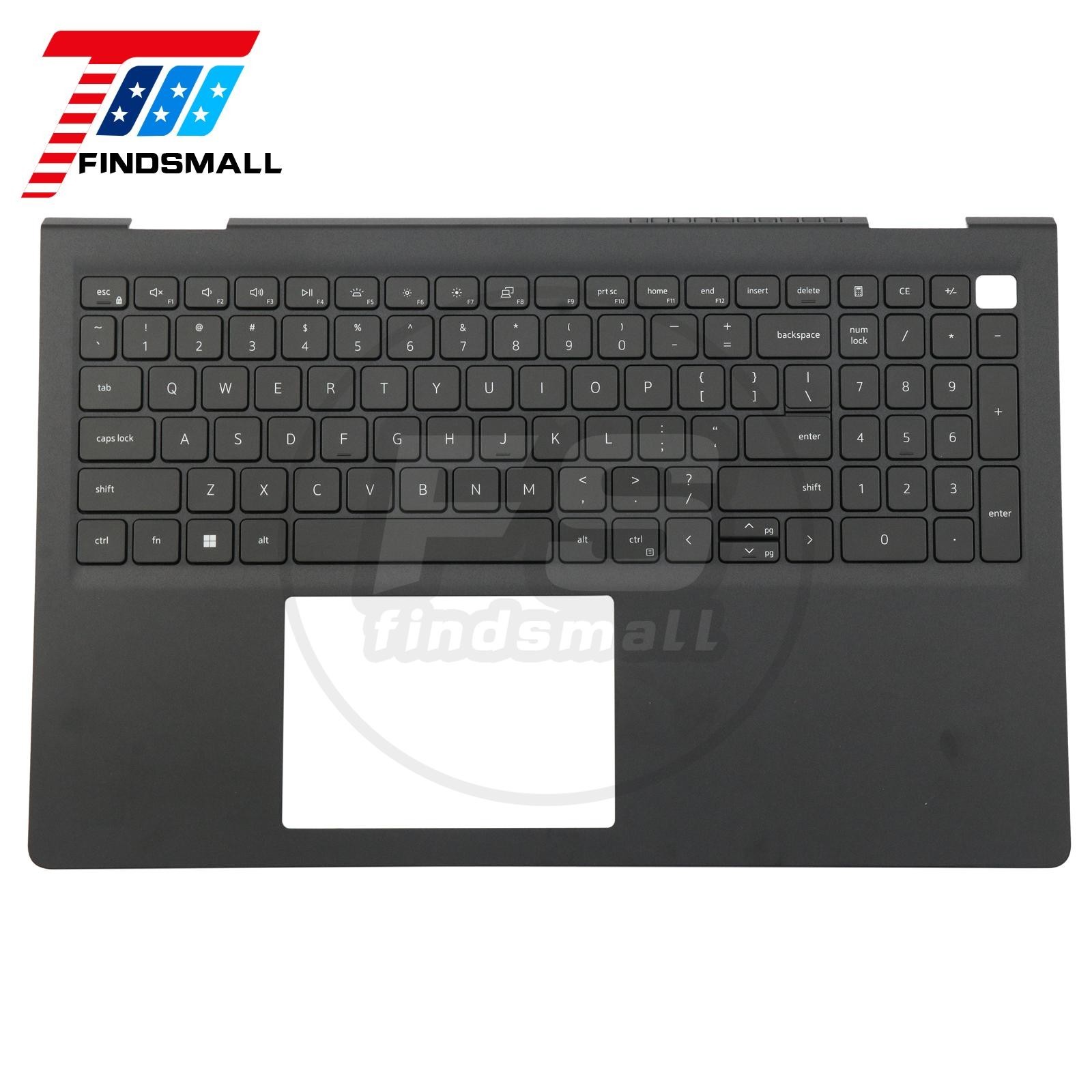 New Dell Inspiron 3520 3521 3525 Palmrest Keyboard w/Backlit 0418CV Black US