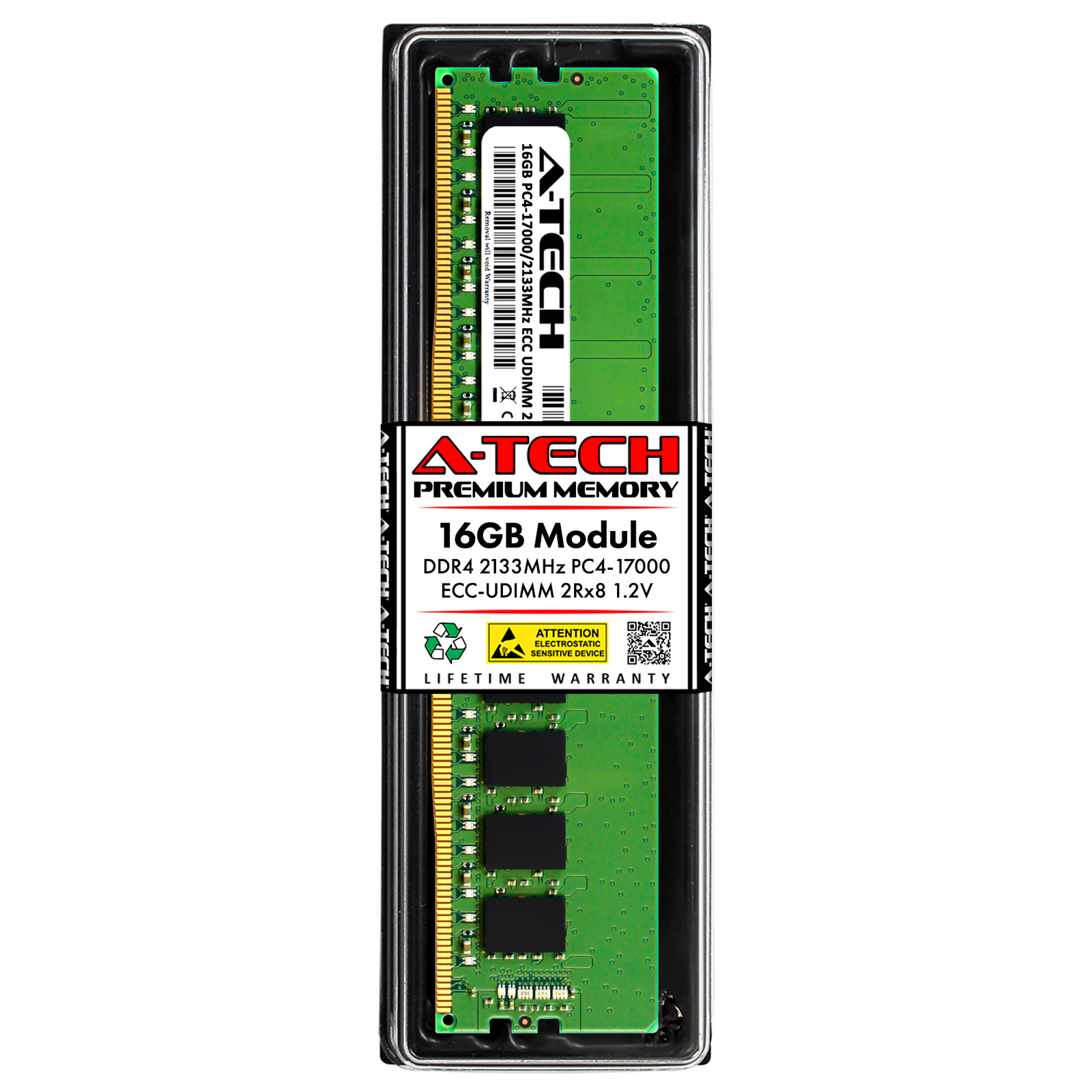 16GB DDR4 PC4-17000 UDIMM (Hynix HMA82GU7MFR8N-TF Equivalent) Server Memory RAM