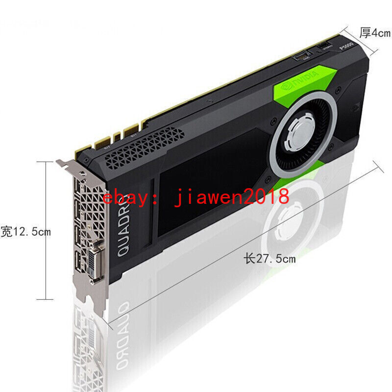 Nvidia Quadro P5000 16GB GPU 256 bit GDDR5X PCI Express 3.0 X16 Graphics Card