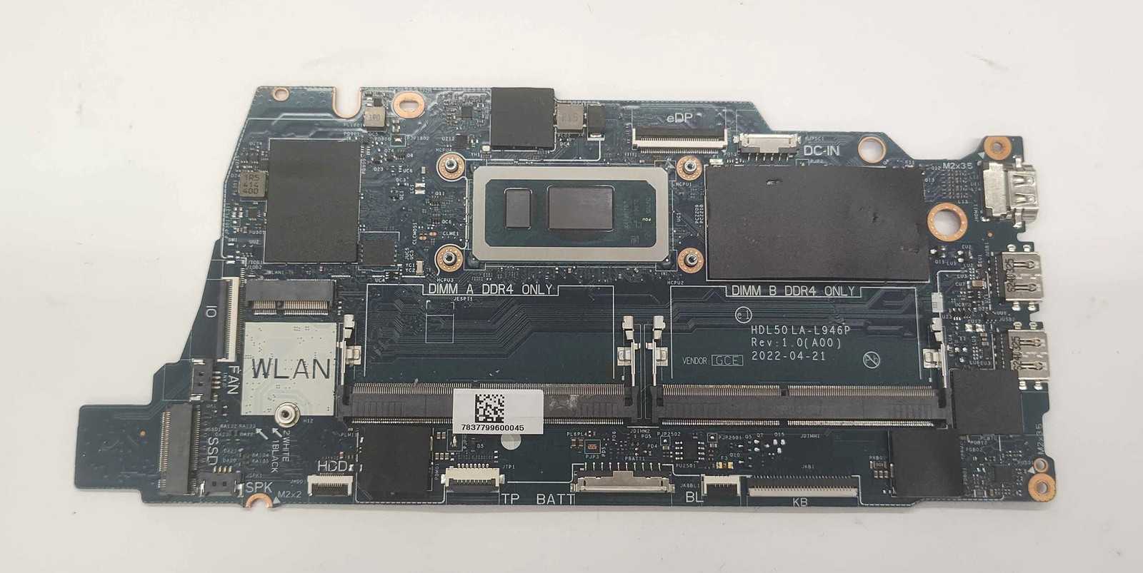 Motherboard Dell 55XV9 Laptop Motherboard – Intel Core i5-1235U 1.30 GHz – 16 GB