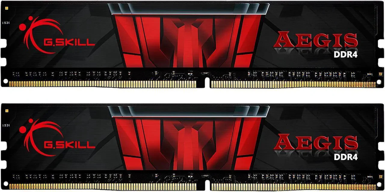 G.Skill Aegis 16GB (2x8GB) DDR4-3200 CL16 Desktop RAM Kit F4-3200C16D-16GIS