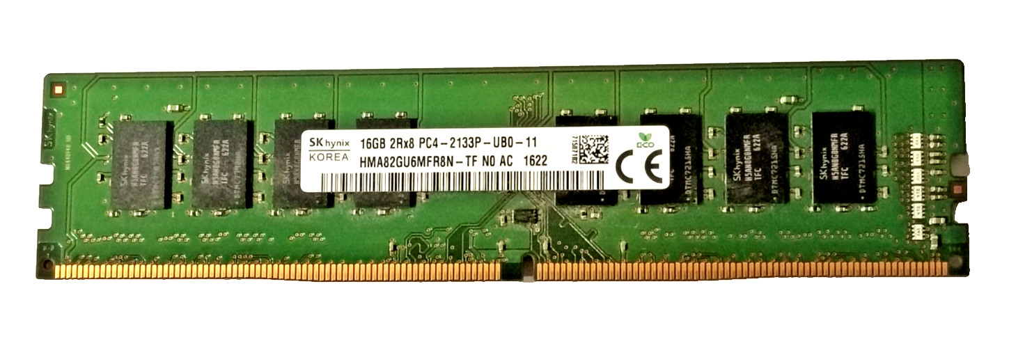 HMA82GU6MFR8N-TF 16GB SK Hynix DDR4 2Rx8 PC4-2133P-UB0-11 Desktop Memory