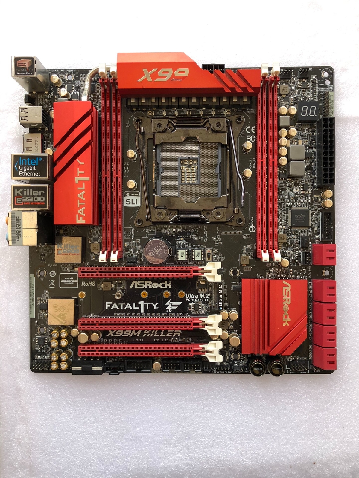 FOR ASROCK X99M Killer DDR3 LGA 2011-V3 64GB ATX Motherboard Test OK