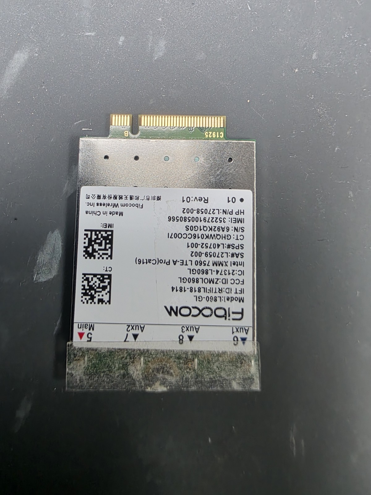 Fibocom L860-GL 4G Module WWAN Card (L27058-002)