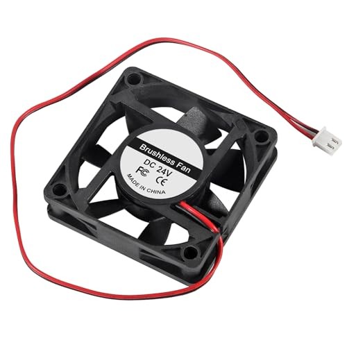 4Pcs 60mm Brushless Cooling Fan 6015 DC 24V 2.36in 60mm x 60mm 4pcs 6015 24v
