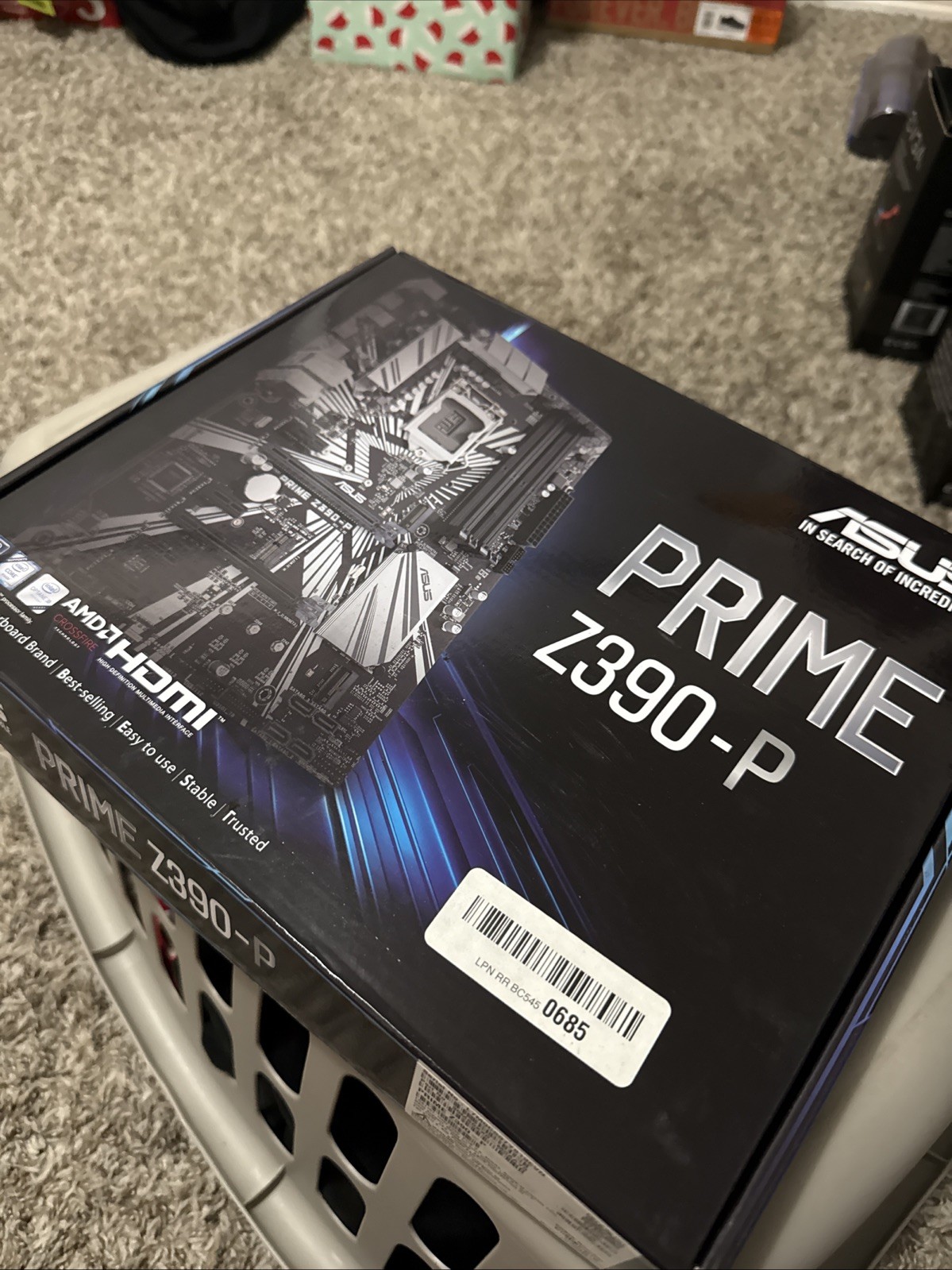 Intel Z390 ASUS PRIME Z390-P LGA1151 ATX Dual M.2 ddr4 4266MHz HDMI USB3.1 Gen2
