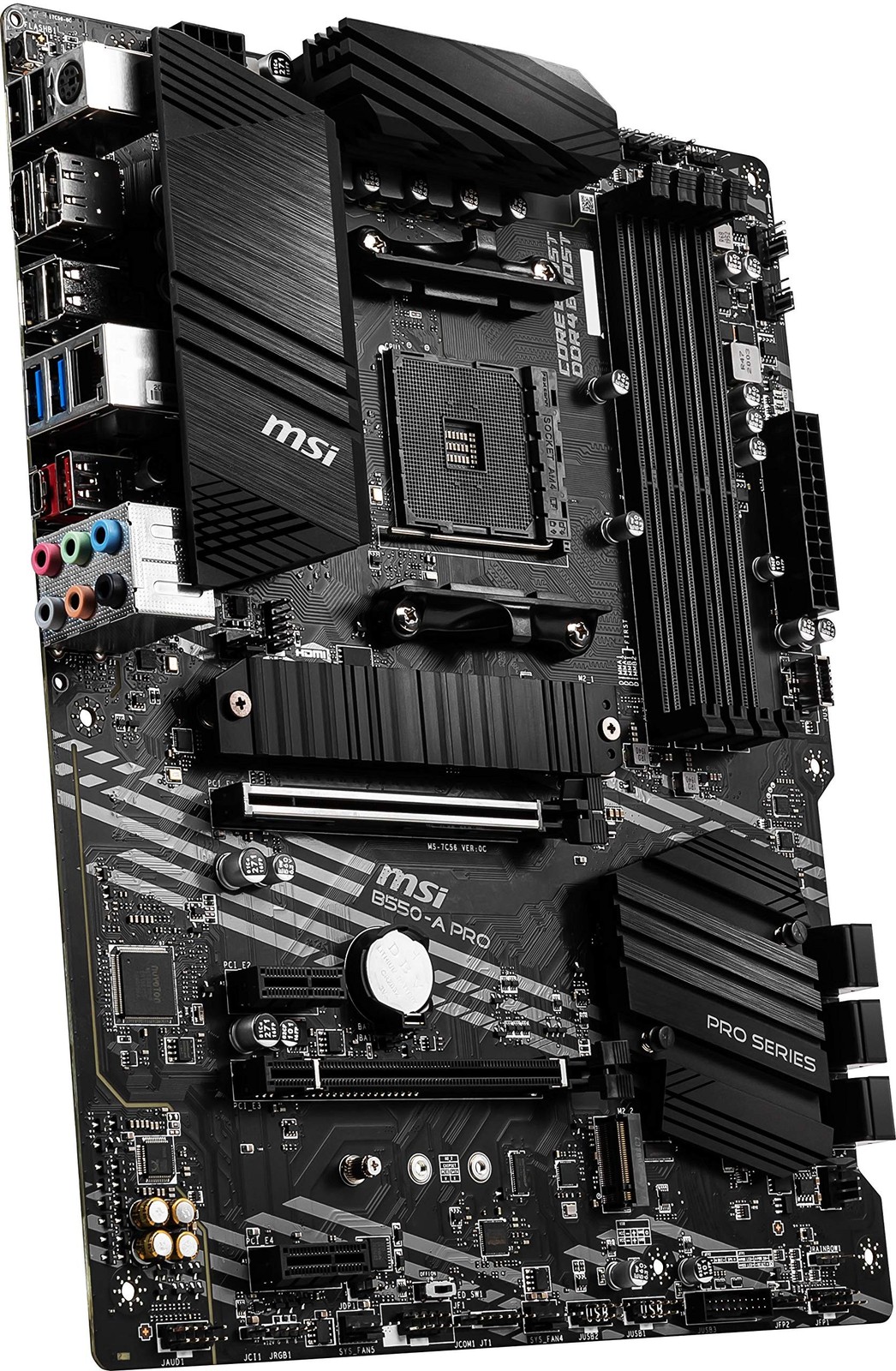 MSI B550-A PRO ProSeries Motherboard (AMD Ryzen 5000, AM4, DDR4, PCIe 4.0, SA…