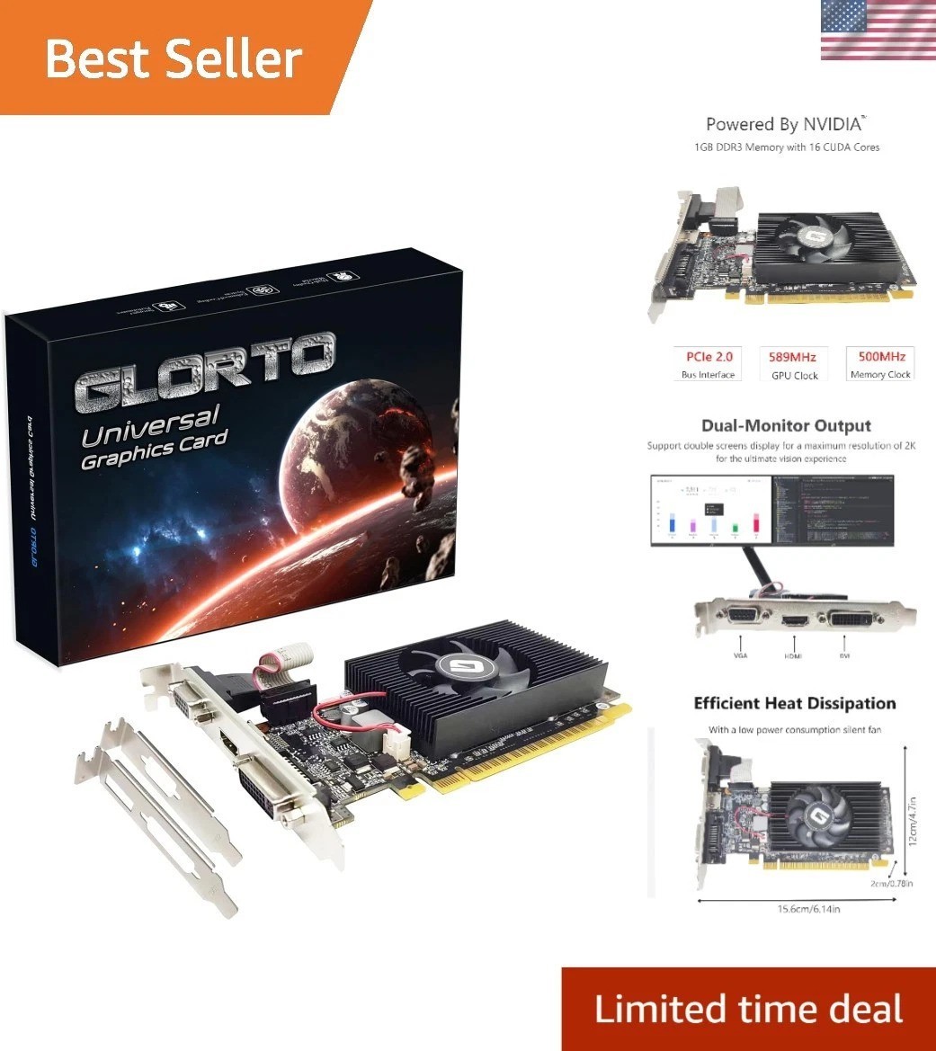Affordable NVIDIA GeForce GT 210 – Silent 1GB Graphics Card for HD Experience