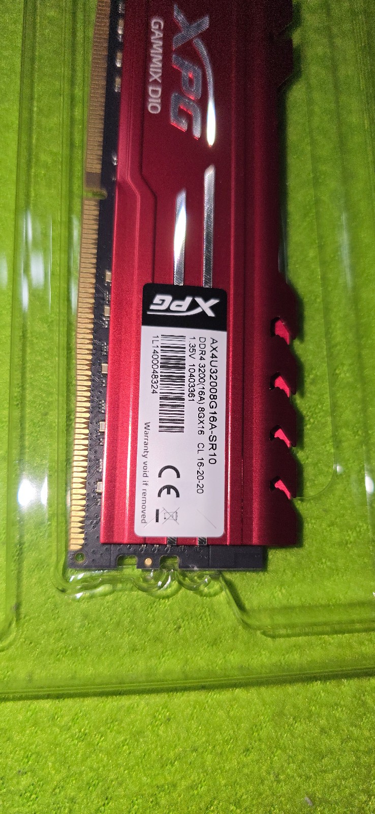 XPG GAMMIX D10 16GB DDR4 RAM 3200MHz 2x8GB AX4U32008G16A-SR10