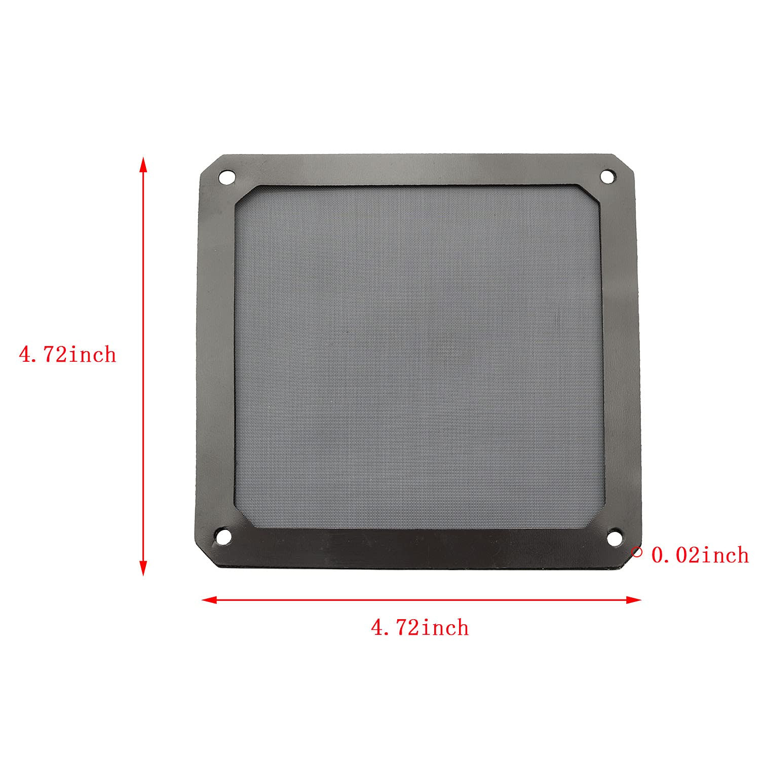 4Pcs 120Mm PC Fan Dust Filter Magnetic Frame Computer Fan Grills Dust Mesh PC Co
