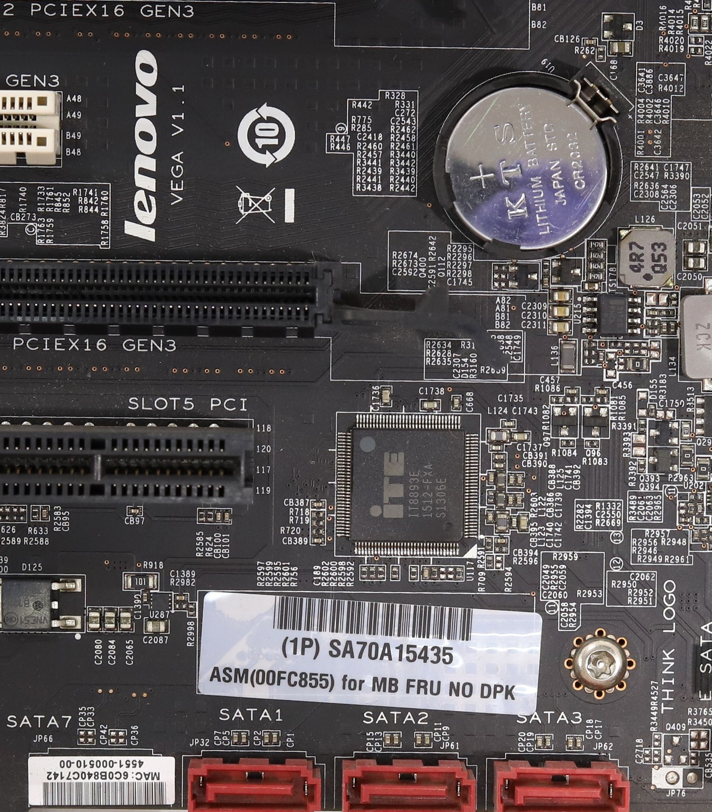 Lenovo ThinkStation P700 DDR4 Dual LGA2011-3 Motherboard FRU P/N: 00FC855 Tested