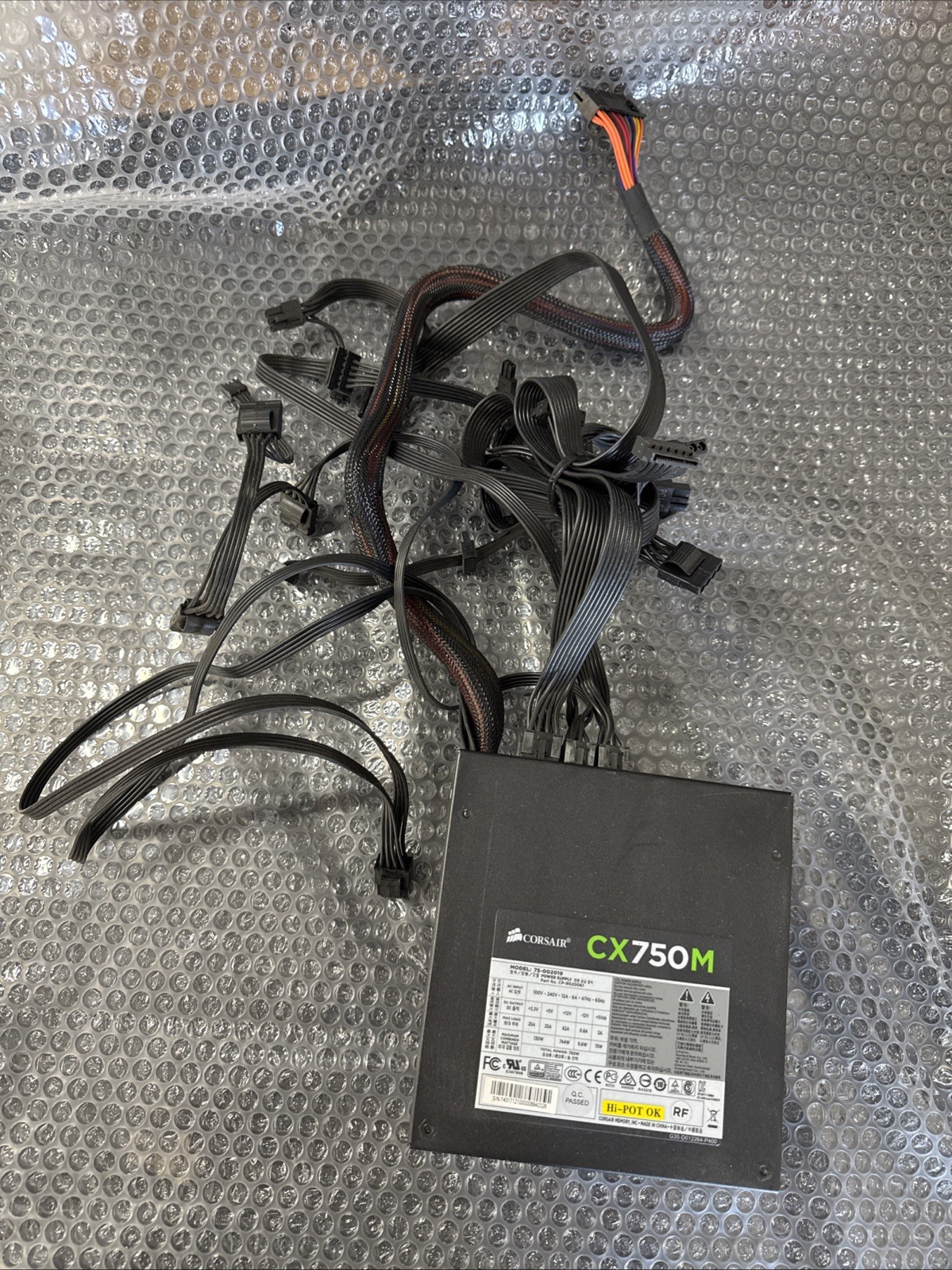 Corsair CX750M 750Watt 80 + Bronze AC Power Supply | 75-002019 | CP-9020061