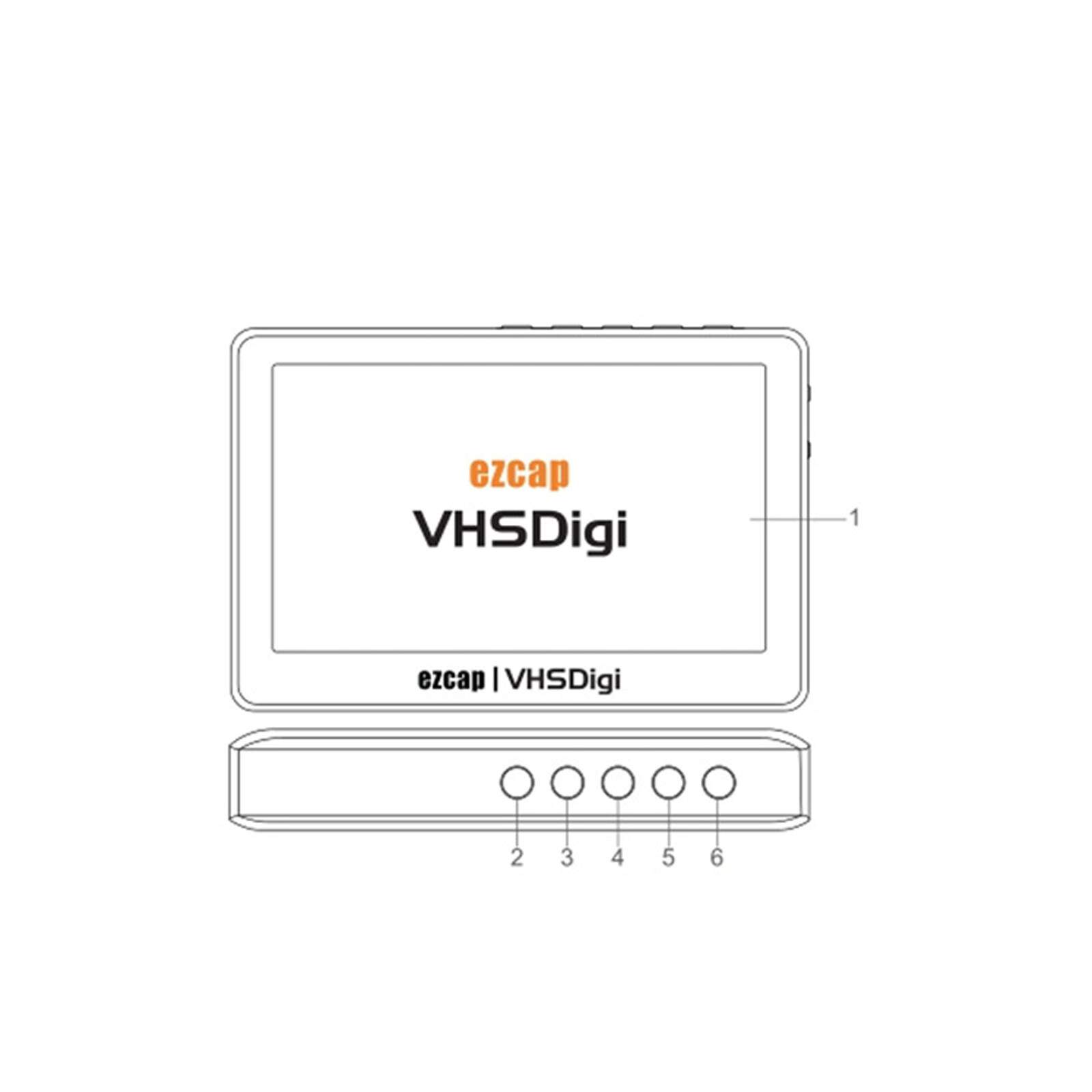 VHS Video to Digital Converter Video Capture Box Recorder Video from VCR M8K1
