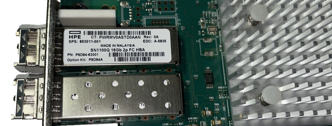 HP QLE2692 SN1100Q Dual Port 16Gb FC HBA ProLiant / HPE 853011-001, P9D94A FP