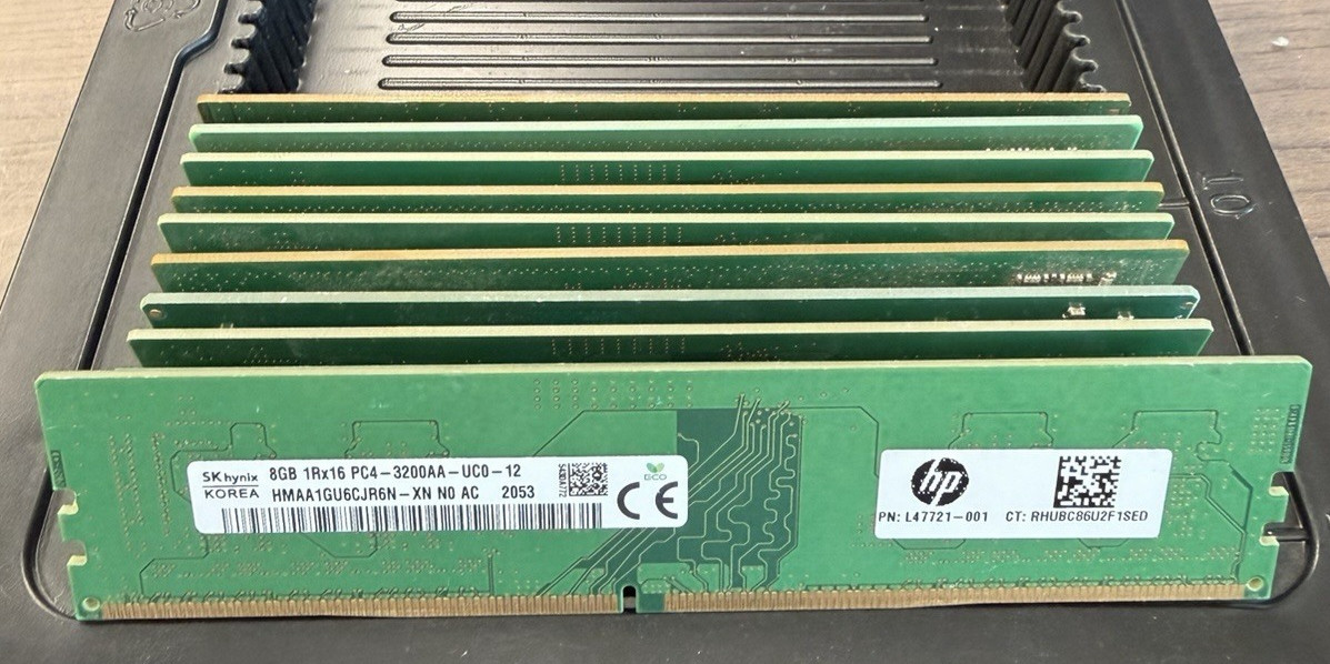 13x 8GB PC4 DDR4 3200 Desktop Ram Memory – Type U Mixed MAJOR Brands UNTESTED