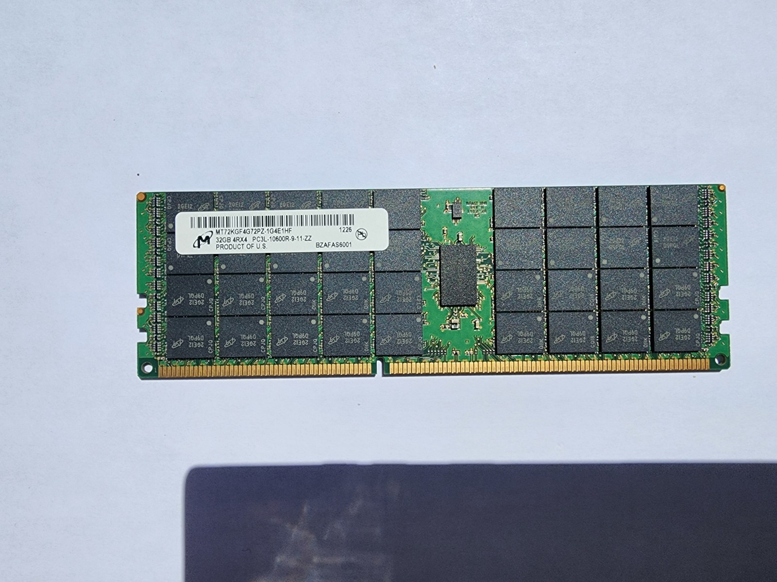 Micron MT72KGF4G72PZ-1G4E1HF DDR3L 32GB RDIMM 1333MHz 240-Pin ECC Quad Rank