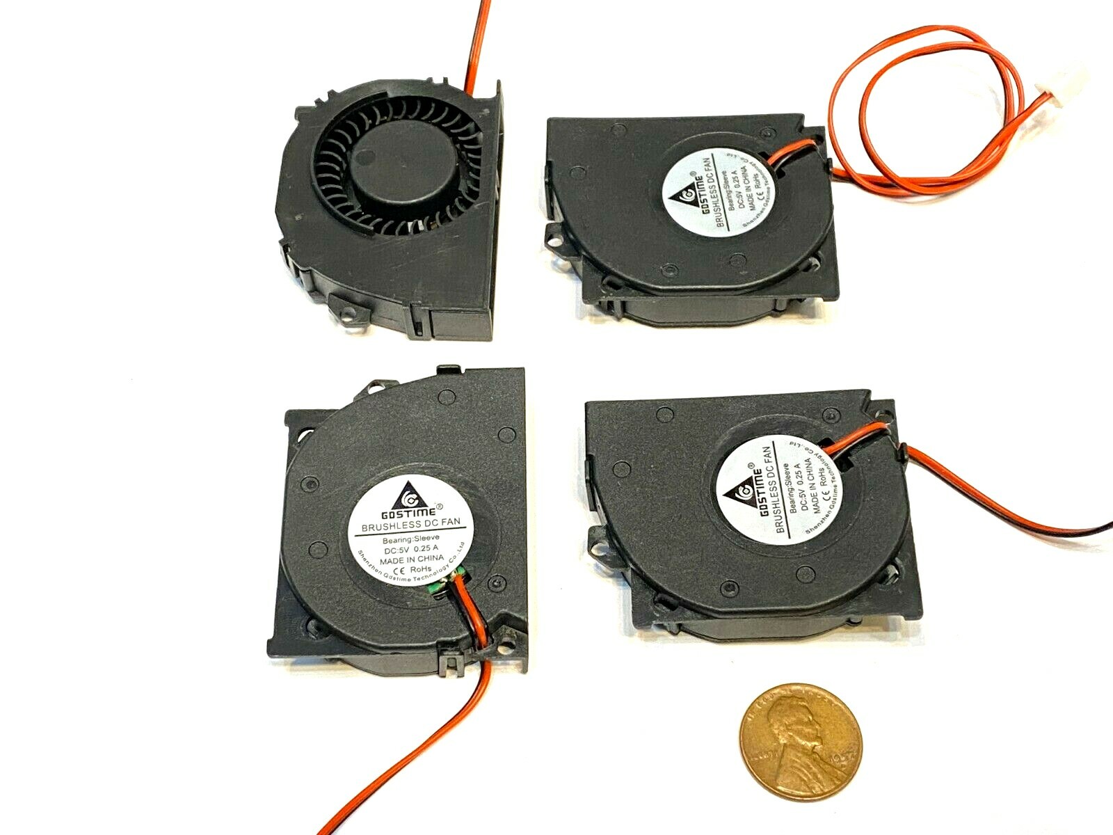 4 Pieces 5V Blower Computer 50x40x10mm 5cm 4cm 10mm Cooling Exhaust Fan 2pin