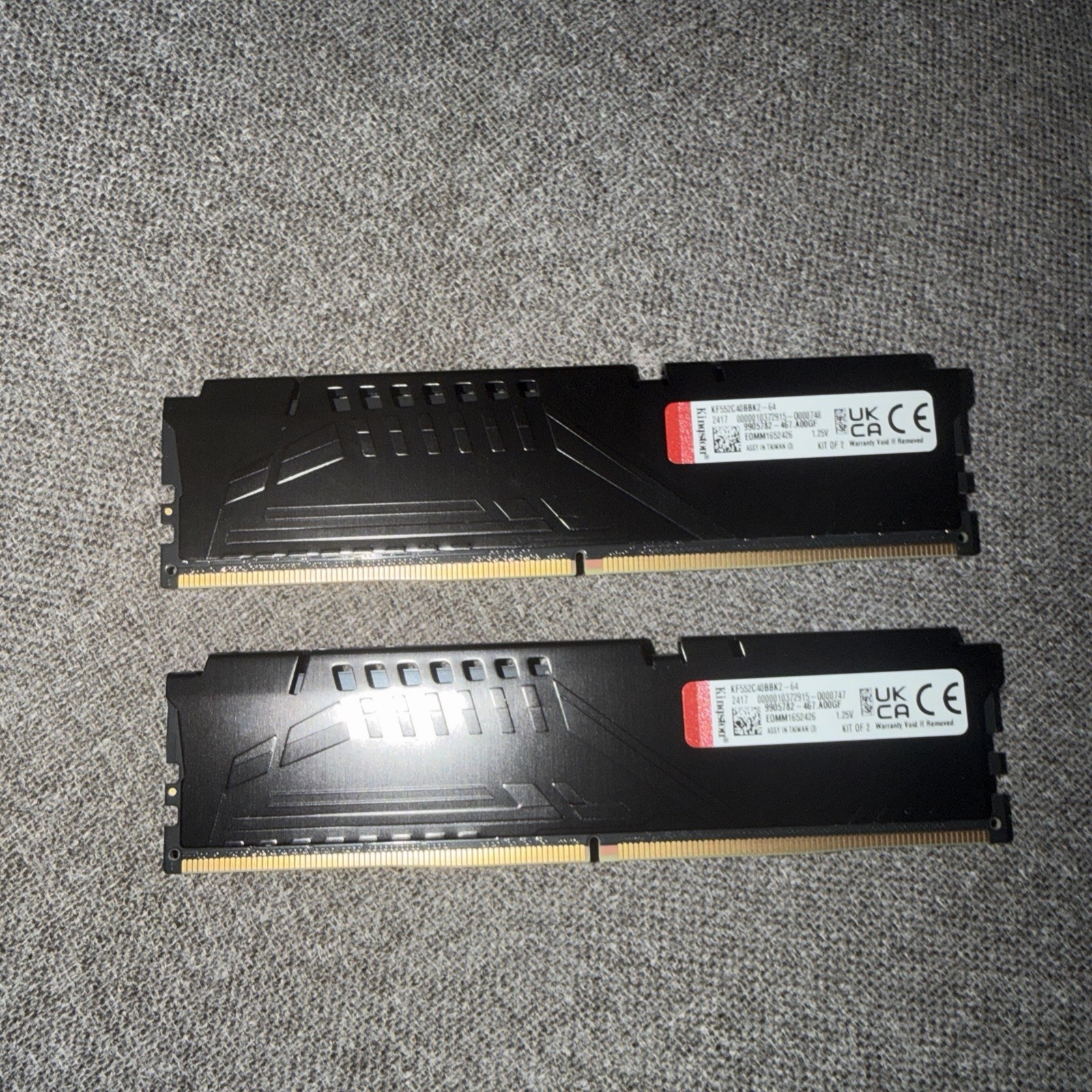 Kingston Fury Beast 64Gb PC5-41600 DDR5 5200 Memory – KF552C40BBK2-64